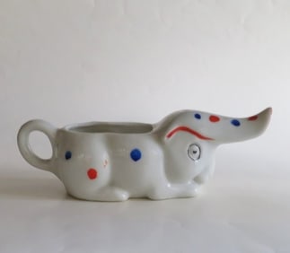 Figurative Rabbit Porcelain Creamer, 1950s Gold Castle Chikusa, Japan