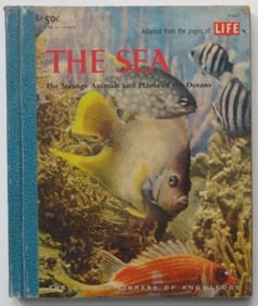 The Sea, Strange Animals & Plants, 1stEd. 1958 Golden Press, illustrated