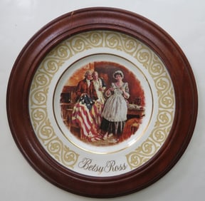 Betsy Ross, Founding Members Porcelain Plate, Wedgwood, England, Avon 1973