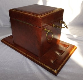1970s Tobacco Smoking Pipe Holder for 6 Pipes & Chalet Humidor Cedar Wood Wall