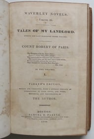 Walter Scott, Count Robert of Paris, 1839 Parker Edition