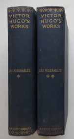 Victor Hugo, Les Miserables, Complete 2vol. Burt Ed., 1880s, illustrated