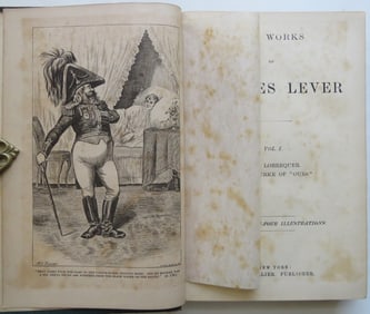 Charles Lever, Harry Lorrequer, Tom Burke, Collier Ed., illustrated