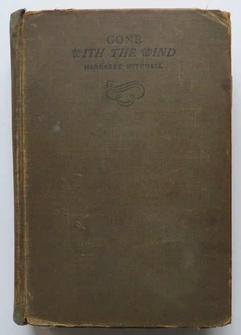 Mitchell, Gone with the Wind, 1stEd. 4th Feb. 1937 Print, Civil War Saga: "Gone with the Wind" by Margaret Mitchell, First Edition, Early Printing published by the Macmillan Company, New York, fourth February 1937 print. Note: The book was first published in May 1936, then