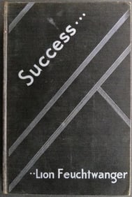 Lion Feuchtwanger, Success, 1st Edition 1930, Historical Novel