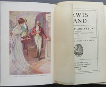 Mary Johnston, Lewis Rand 1st Edition, 1st Print 1908 illustrated Novel
