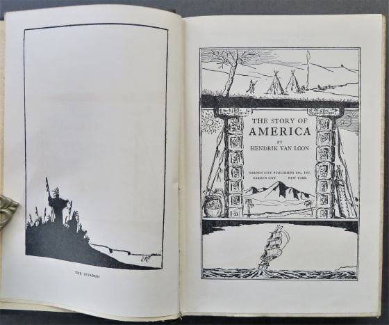 Hendrik Van Loon, The Story of America, 1927, History, illustrated (1 of 12)