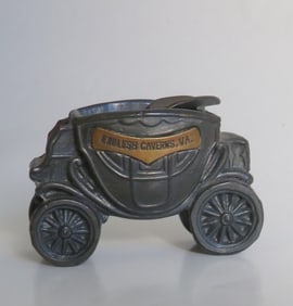Victorian Brass Carriage, Novelty Souvenir, K&O Co. Endless Cavern, VA 1920s