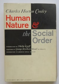 Cooley, Human Nature & Social Order, 1st Schocken Ed. 1967