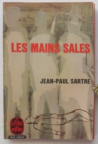 Jean-Paul Sartre, Les mains sales, 1948 Gallimard, 1970s Print