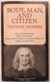 Thomas Hobbes, Body, Man, Citizen, Selection, 1967 PB Edition