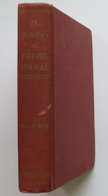 Georg Simmel, Sociology, Kurt Wolff Translation, 1st US Ed. 1950