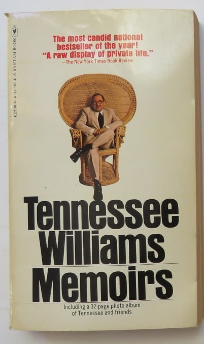Tennessee Williams, Memoirs, 1976, Bantam, 1st PB Edition (1 of 5)