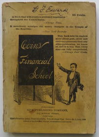 Harvey, Coin's Financial School, 1st Edition. June 1894, illustrated