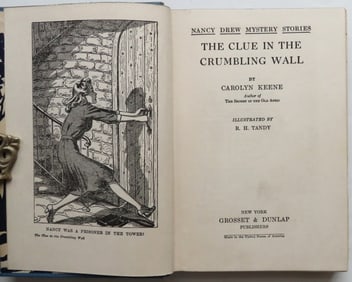 Keene, The Clue in the Crumbling Wall, 1stEd. 1945, Nancy Drew Mystery