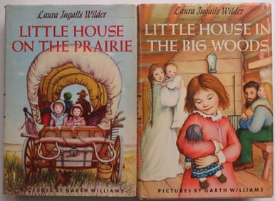 Lot: Wilder, Little House in the Big Woods & On The Prairie, 1stEd. 1953, illustrated