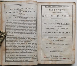 McGuffey, Revised Eclectic Second Reader 1844, Spelling, illustrated