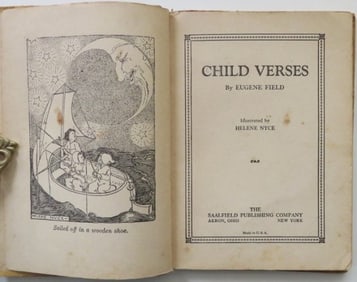 Eugene Field, Child Verses, 1927, Helene Nyce illustrations, Art Nouveau