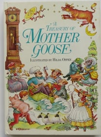 Treasury Of Mother Goose, For Young Readers, 1stEd. 1984, Hilda Offen illustrated