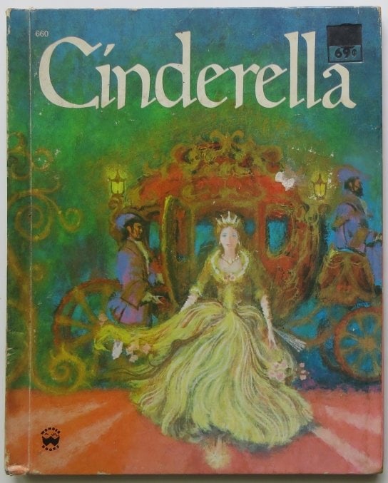 Evelyn Andreas, Cinderella, Fairy Tale, Wonder Book Ed. 1978, Ruth Ives illustrated: "Cinderella", An Old Favorite with New Pictures, retold by Evelyn Andreas; pictures by Ruth Ives; published by Wonder Books, New York, A Division of Grosset & Dunlap, Inc, copyright, 1954, first editi