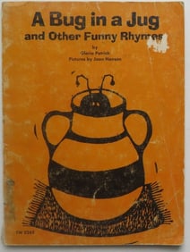 Gloria Patrick, A Bug in a Jug, Funny Rhymes, 1stEd. 1970, Hanson illustrated