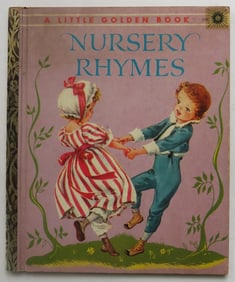 Nursery Rhymes, 1st/1stEd. 1947, Corinne Malvern illustrated, Little Golden Book