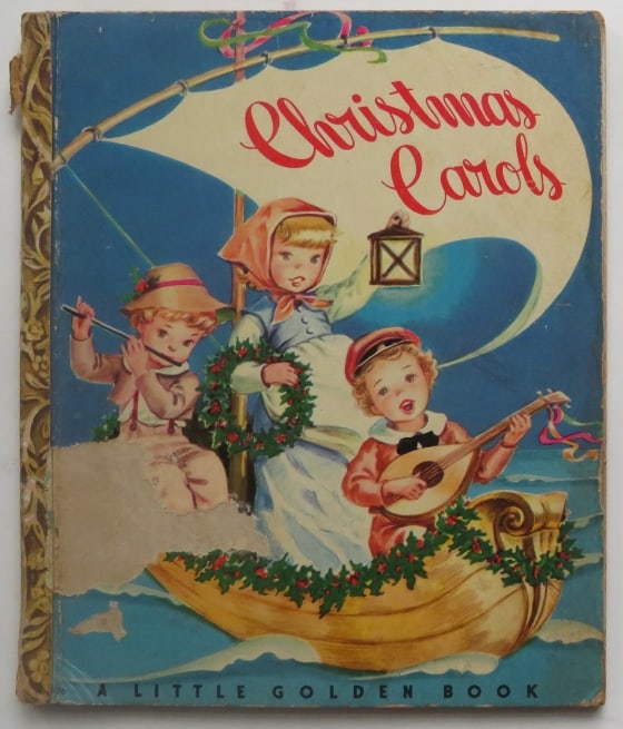 Wyckoff, Christmas Carols, 1stEd. 1947, Corinne Malvern illustrated, Little Golden Book (1 of 11)