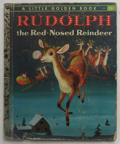 Rudolph The Red-Nosed Reindeer, 1st/1stEd. 1958, Richard Scarry ill., Little Golden Book