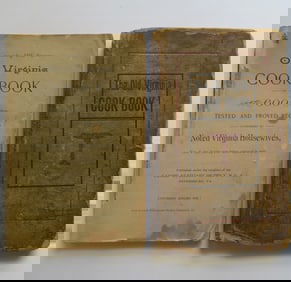 Lot 2 Old Virginia Cook Book of 600 Tested Recipes, 1stEd., 1895 & Handwritten Recipes