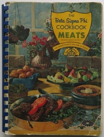 Beta Sigma Phi Cookbook, 1967, 1stEd. Meats, Seafood, Poultry, 2000 Recipes