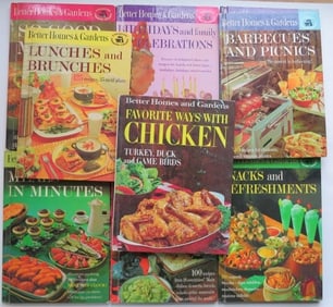 Set of 9 Books Better Homes & Gardens Creative Cooking, 1963 & 1967