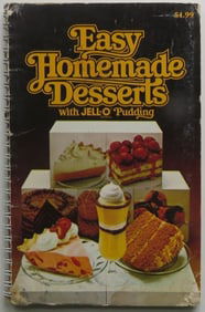 Easy Homemade Desserts with Jello Pudding, 1stEd. 1979, illustrated