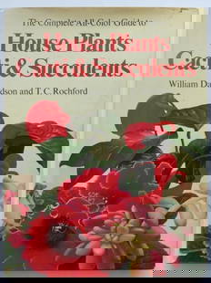Davidson, Complete All-Color Guide to House Plants, Cactus & Succulents, 1976: "The Complete All-Color Guide to House Plants, Cactus & Succulents" by William Davidson and T.C. Rochford, published by Galahad Books, New York, 1976, printed and bound in England. Dust jacket,