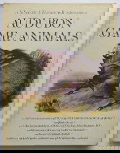 Audubon, Game Animals, 82 Color illustrations, 1968: "A selected Treasury for Sportsmen: Audubon Game Animals." 82 full color prints from "The Quadrupeds of North America"; original text by John James Audubon, and The Rev. John Bachman, D.D. Edited and