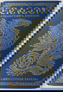 Christopher Paolini, Eragon, 1st Collector's Ed., 1st Print 2013, illustrated: "Eragon" by Christopher Paolini, Collector's Edition published by Alfred Knopf, New York, October 2013, stated First Collector's Edition, First printing with '1' present in the line on the copyright