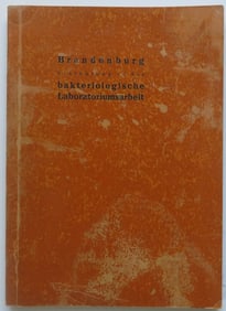 Dr. Brandenburg, Bakteriologische Labwork, Textbook, Biology, 1956 German Ed.