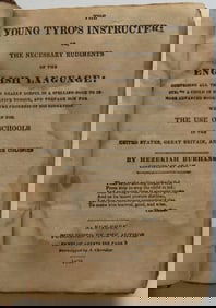 Burhans, Young Tyro's Instructer of the English Language, 1stEd. 1832, illustrated