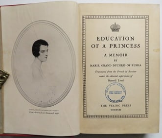 Grand Duchess Marie, Education of a Princess, Memoir, 1stEd. 1931, illustrated