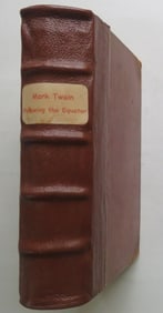 Mark Twain, Following the Equator 1st Edition, 1st Print 1897 illustrated