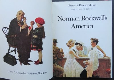 Finch, Norman Rockwells America 1st Edition 1976 Print, 600+ illustrations