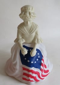 Vintage Betsy Ross Figurine Perfume Bottle, Avon 1976