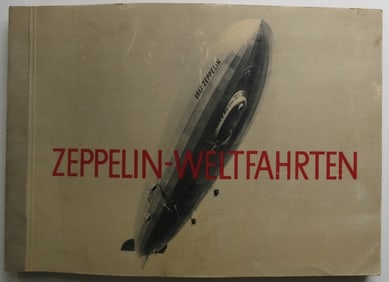 Zeppelin World Journeys 1899-1932, 1stEd. 1933, Complete 264 Photos & Large Photos