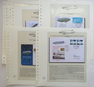 Lot-20 Airship Zeppelin NT Flight Covers 2002-2004 & Photo Postcards & booklet