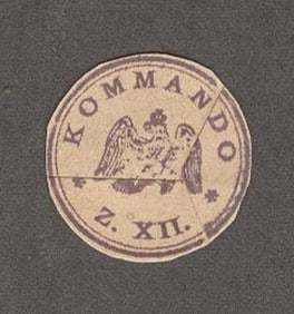 Genuine German Mail Stamp of the Army Airship Z-XII, Graf Zeppelin LZ 26