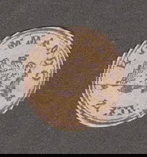 Genuine German Mail Stamp of the Army Airship Z-XII, Graf Zeppelin LZ 26: Genuine German mail stamp of the army airship Z-XII [LZ 26], cut out of the cover, very good condition, see picture. One of the first airships built by Graf Zeppelin [#26]. It was completed in Decembe