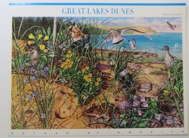 Nature of America Great Lakes Dunes 42c Stamps, 2007 Sheet of 10, US SCOTT 4352