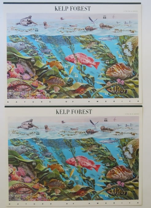 Nature of America Kelp Forest 44c Stamps, 2008 2-Sheets of 10, US SCOTT 4423 (1 of 4)