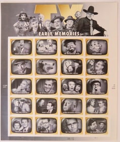 TV Early Memories 44c Stamps, 2008 Sheet of 20, US SCOTT 4414