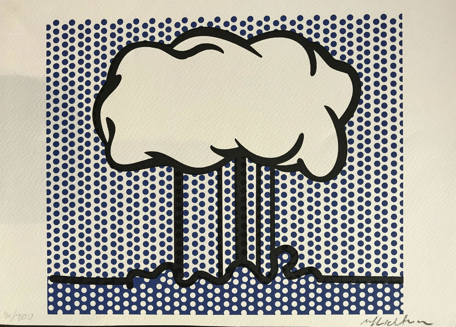 Roy LICHTENSTEIN (1923-1997): Atom burst, sérigraphie couleurs. Signée au crayon et numérotée à 200 exemplaires. 21 x 29,5 cm Les lots de cette vente seront expédiés depuis la France après p