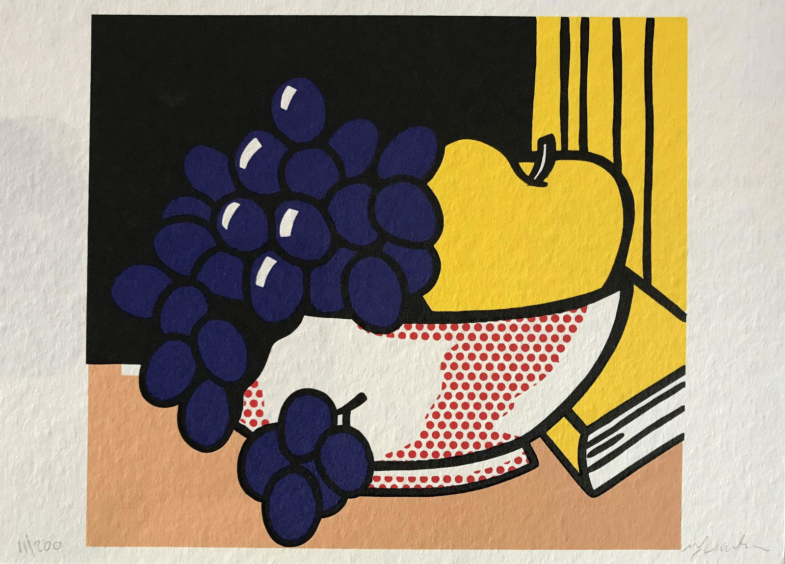 Roy LICHTENSTEIN (1923-1997): Still Life, sérigraphie couleurs. Signée au crayon et numérotée à 200 exemplaires. 21 x 29 cm Les lots de cette vente seront expédiés depuis la France après pai